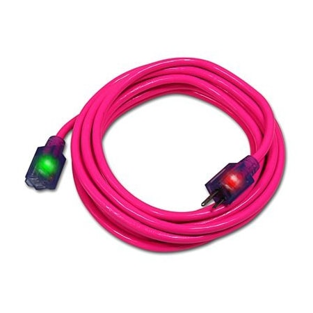 CENTURY WIRE & CABLE 15' 14/3 Pnk Ext Cord D17335015